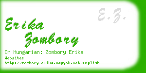 erika zombory business card